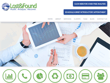 Tablet Screenshot of lostandfoundcorp.com